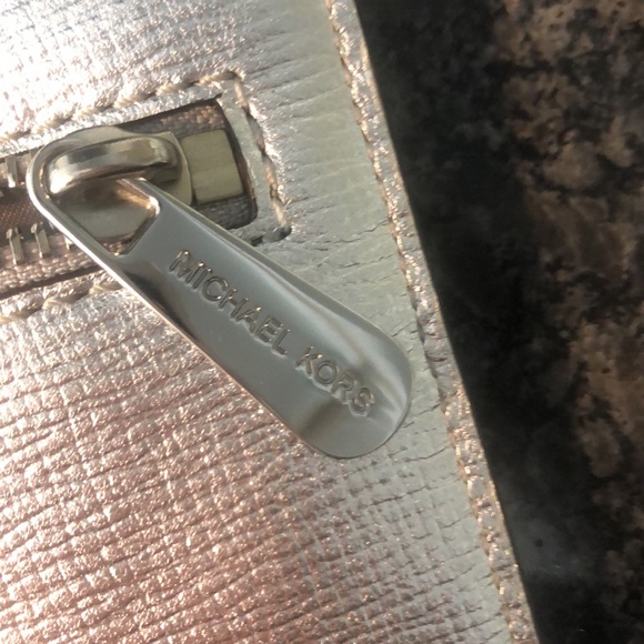 Michael Kors Silver Envelope Clutch